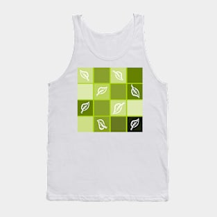 Green Leaf abstract Tank Top